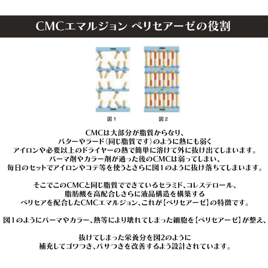 トリートメント ヘアパック CMCエマルジョン パティエンス ペリセアーゼ 1000g 業務用サイズ ダメージケア