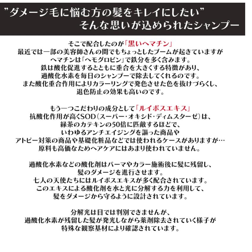 究極シャンプー 七人の天使たち 1000ml お得な詰め替え用 ダメージケア 美容室｜patience-store｜12