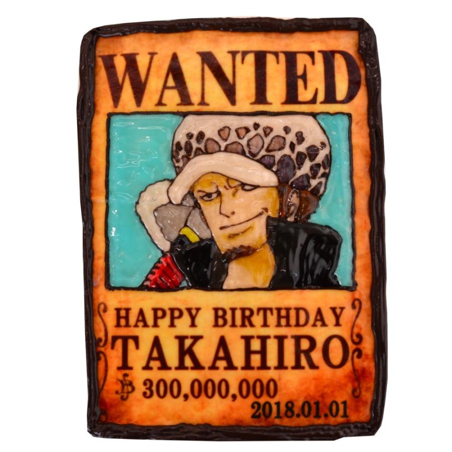 ワンピース Wanted ケーキ 7号サイズ イラスト 102 Patisseriek2 通販 Yahoo ショッピング