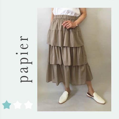 ボリューム控えめ 大人可愛い ティアードスカート M Ll 型紙 ハンドメイド スカートパターン 洋裁 手作り 大きいサイズ Sk 05 Sk 05 型紙通販ショップpapier 通販 Yahoo ショッピング