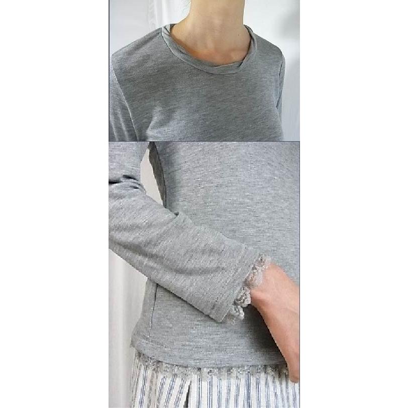 ツイストカラーカットソー(7〜17号/ハンドメイド/洋裁/ミシン