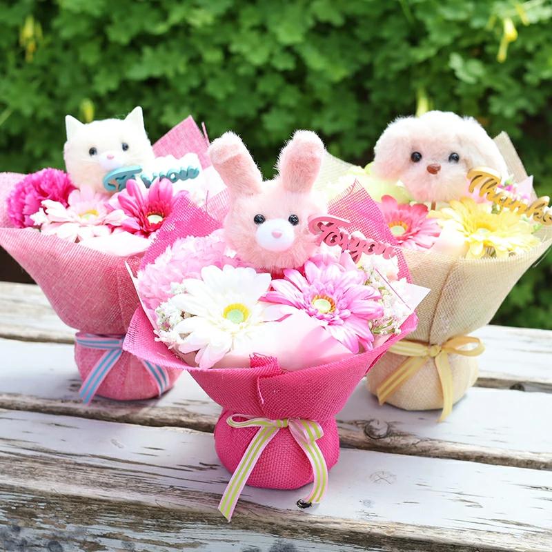 【母の日に贈る】うさぎ・ カーネーション プレゼント/ギフト【ハンドメイド】 41fea247b320c9b0c3327c56260017