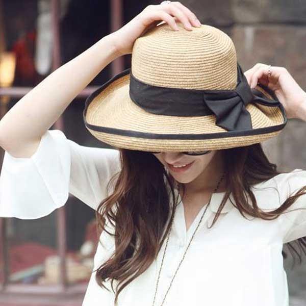 麦わら帽子 レディース帽子 ツバのカールを自由に変形出来ます 春夏 帽子 Uvカット 夏 女性用 Mi 63 女の子プレゼント パールパティ 通販 Yahoo ショッピング