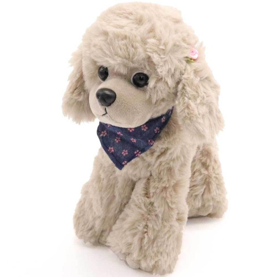 Heart Angel ぬいぐるみ 犬 おすわり プードル 子供 ふわふわ