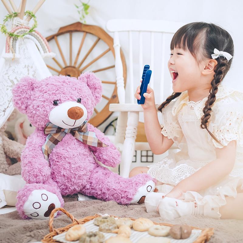 Heart Angel ぬいぐるみ 大きい テディベア ふわふわ ピンク くま 特大