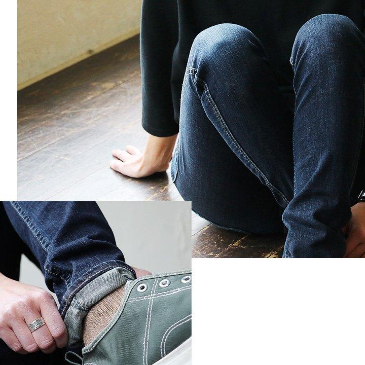 パンツ スキニー スキニーパンツ ジーンズ スリム ストレッチ デニム 細見え マジックポケット 薄尻 小尻 Antgauge パティ | PATY | 05