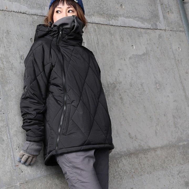 ダウン パーカー サイクリングパーカー メンズ レディース 冬 アウター ハイネック 撥水 防風 サーモライト 斜めジップ パティ ＆CLOUd アンクラウド | PATY | 15