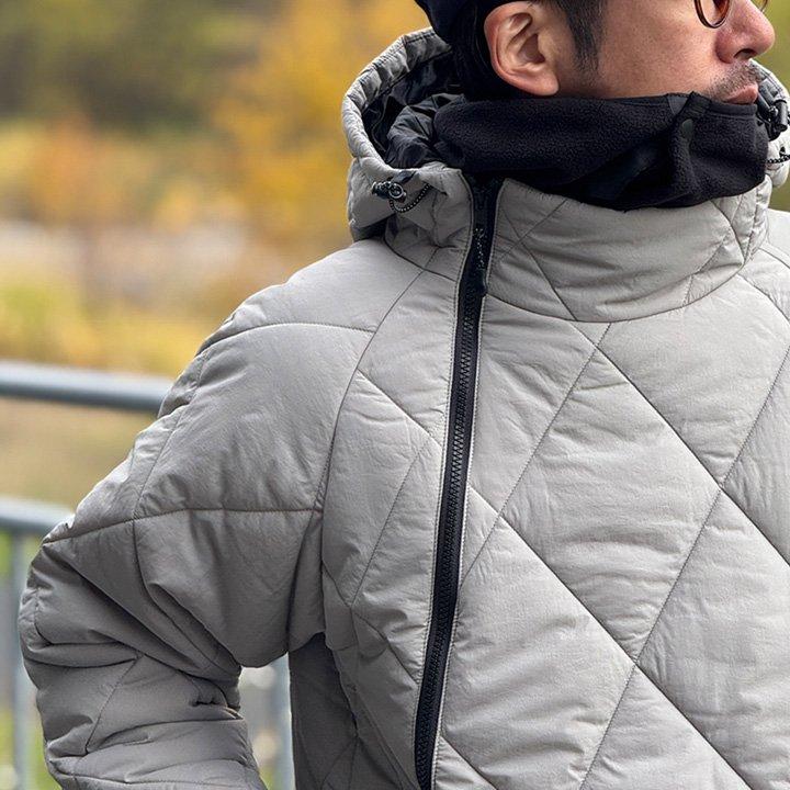 ダウン パーカー サイクリングパーカー メンズ レディース 冬 アウター ハイネック 撥水 防風 サーモライト 斜めジップ パティ ＆CLOUd アンクラウド | PATY | 16
