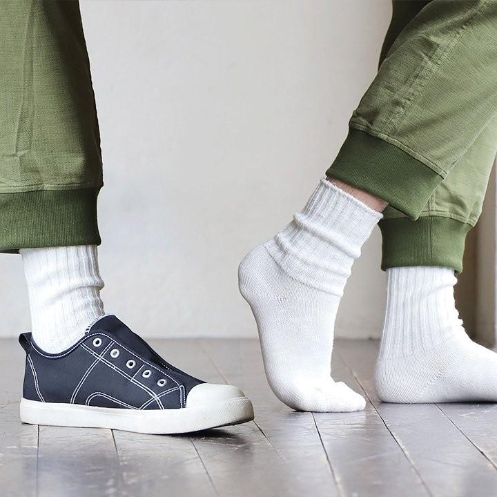 SMALL STONE SOCKS スモールストーンソックス ソックス 靴下 リブ リネン混 ポリエステル 麻 リネン アクリル コットン 家庭洗濯 メンズ パティ (メール便25)｜paty｜13