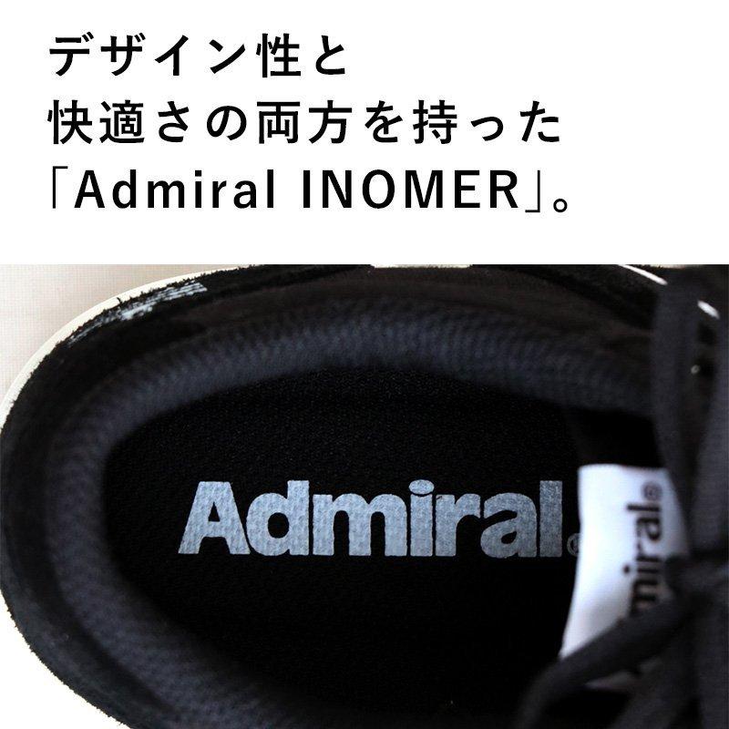 スニーカー ローカット  レースアップ INOMER イノマー キャンバス × スウェード Admiral｜paty｜13