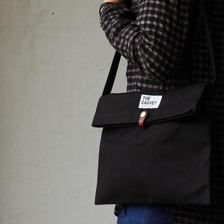 (ザ・キャンベット) THE CANVET ショルダーバッグ 日本製 パラフィン8号キャンバス レザーベルト  ボンクバッグ A4  レディース メンズ パティ | PATY | 10