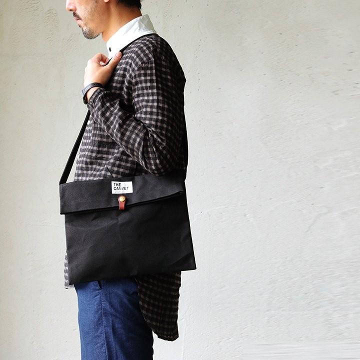 (ザ・キャンベット) THE CANVET ショルダーバッグ 日本製 パラフィン8号キャンバス レザーベルト  ボンクバッグ A4  レディース メンズ パティ | PATY | 11