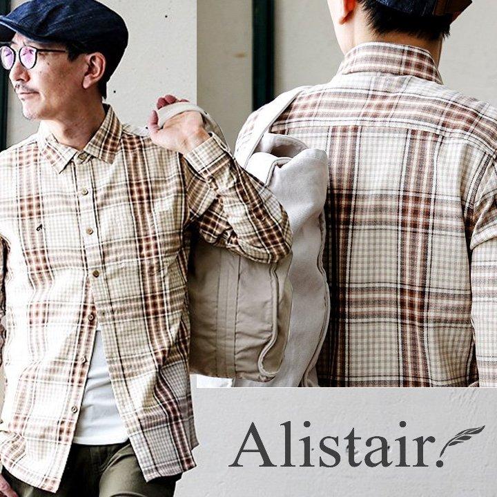 トップス シャツ 長袖 ボタンダウン スリム タイト 伸縮 配色 刺繍 綿