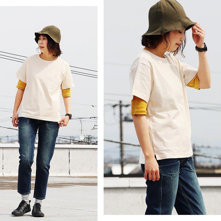 tシャツ 半袖 ユニセックス すっきり しっかり 丈夫 柔らか 軽い 綿100 コットン ワンポイント ワッペン ティーシャツ クルーネック SAIL セイル パティ | PATY | 09
