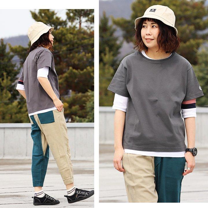 tシャツ 半袖 ユニセックス すっきり しっかり 丈夫 柔らか 軽い 綿100 コットン ワンポイント ワッペン ティーシャツ クルーネック SAIL セイル パティ | PATY | 12