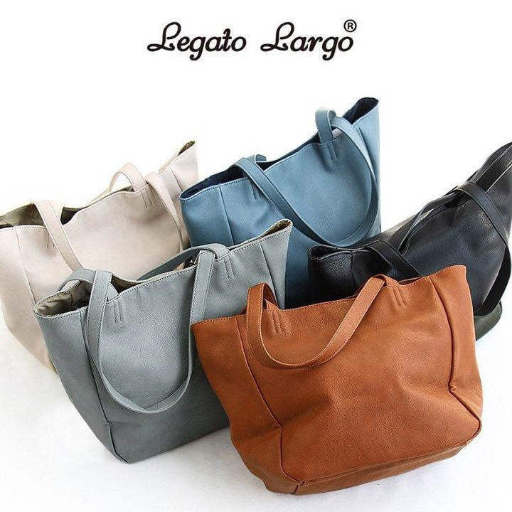 Legato Largo 正規品バッグ トート トートバッグ 肩掛け フェイクレザー 通学用 通勤用 大容量 マザーズバッグ ビジネス 軽量 レガートラルゴ パティ | PATY | 07