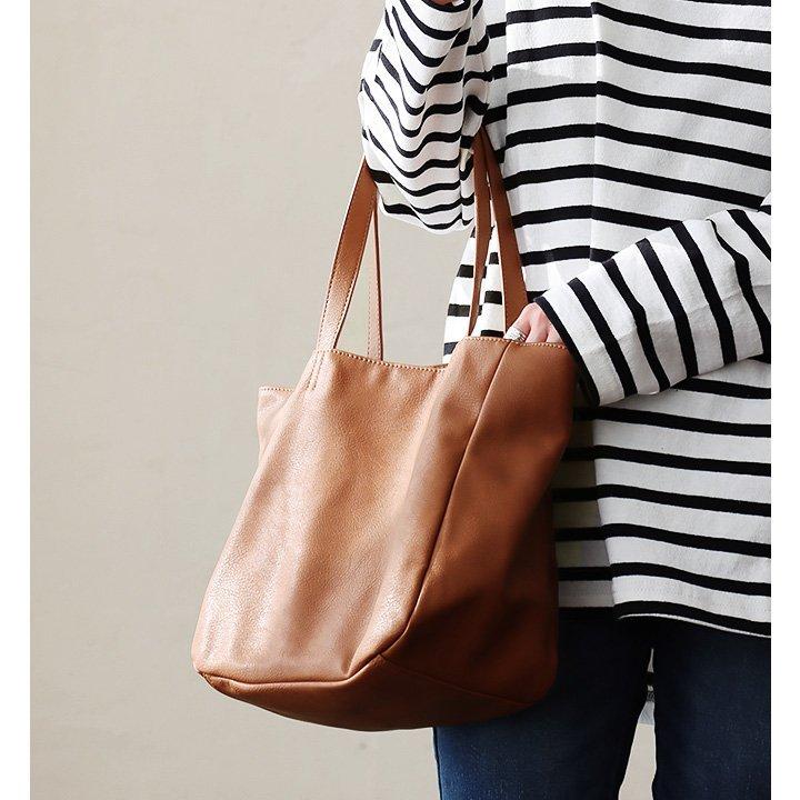 Legato Largo 正規品バッグ トート トートバッグ 肩掛け フェイクレザー 通学用 通勤用 大容量 マザーズバッグ ビジネス 軽量 レガートラルゴ パティ | PATY | 08