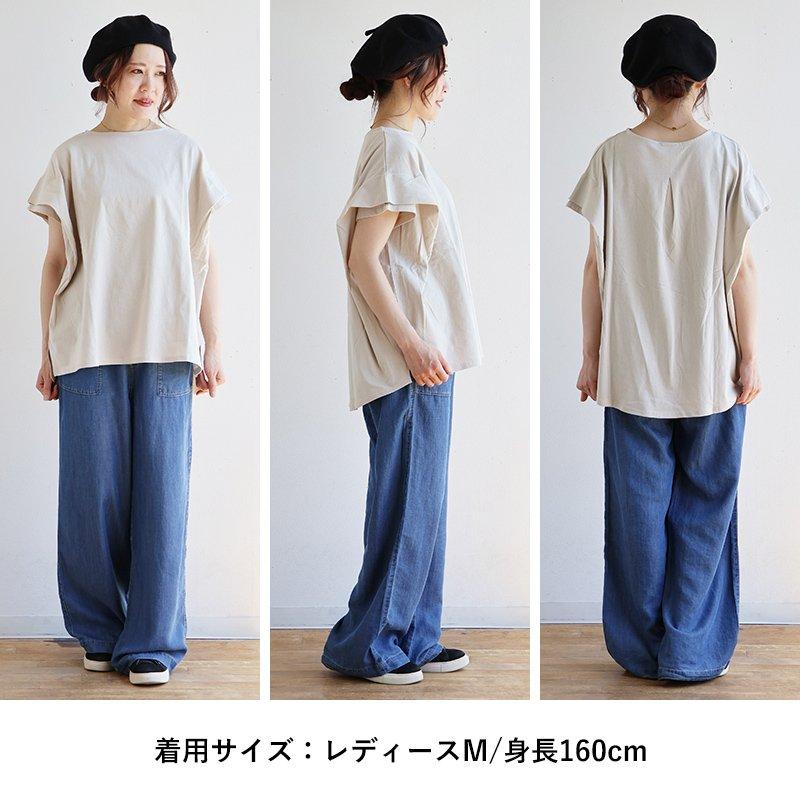 PATY tシャツ レディース 半袖 コットン 綿100％ 夏 袖 フリル