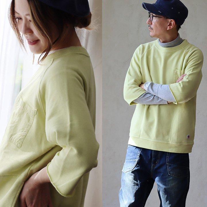 PATY トレーナー スウェット 七分袖 メンズ レディース 重ね着 秋 冬