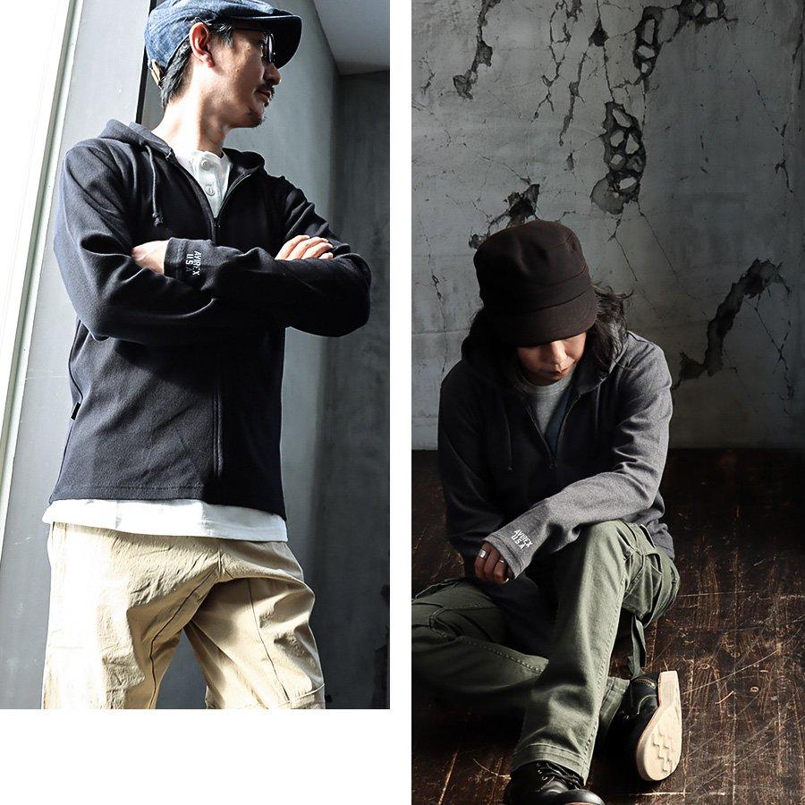 AVIREX/アヴィレックス】パイル 迷彩 ジップアップ フーディー