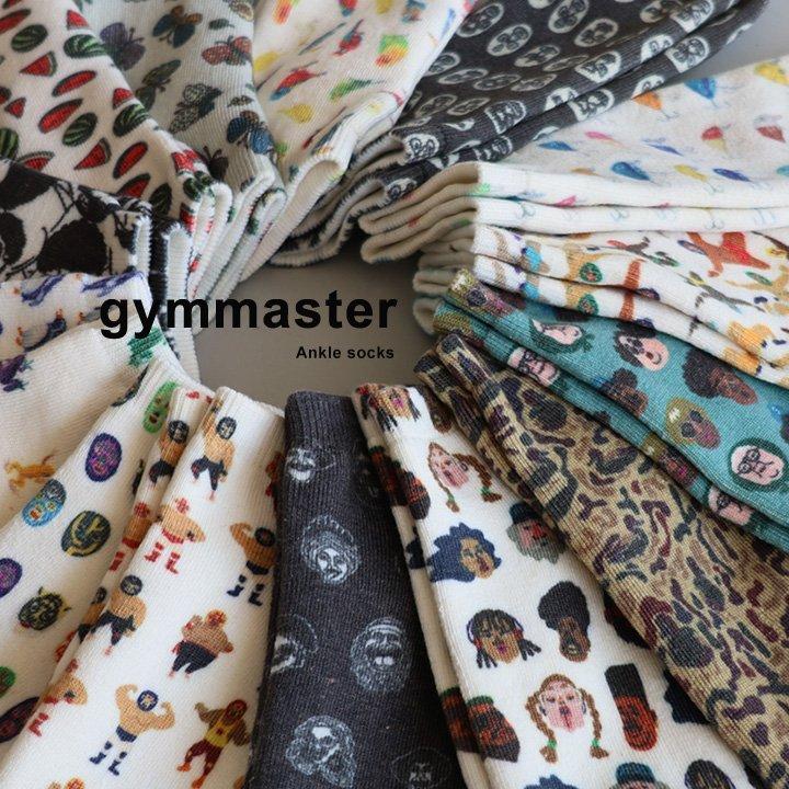 gym master ジムマスター ソックス 靴下 くつ下 メンズ 裏パイル 肉厚 総柄 プリント ハッピーペイント アンクル丈 (メール便12) | PATY | 21