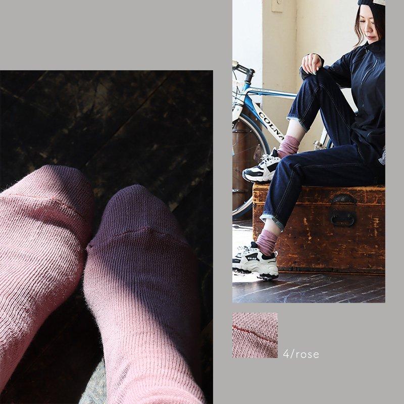 SMALL STONE SOCKS スモールストーンソックス 靴下 ソックス レディース 日本製 ミドル丈柔らか 綿 麻 22cm-25cm リネンカラーソックス パティ (メール便12) | PATY | 19