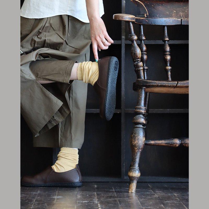 SMALL STONE SOCKS スモールストーンソックス 靴下 ソックス レディース 日本製 ミドル丈柔らか 綿 麻 22cm-25cm リネンカラーソックス パティ (メール便12) | PATY | 23