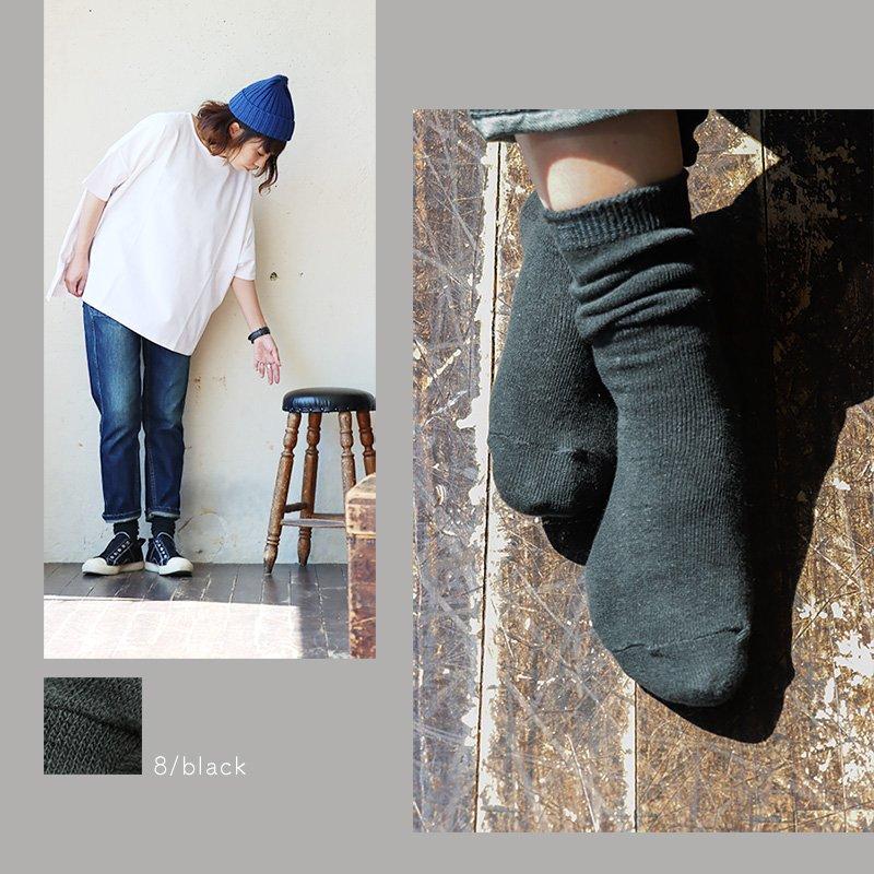 SMALL STONE SOCKS スモールストーンソックス 靴下 ソックス レディース 日本製 ミドル丈柔らか 綿 麻 22cm-25cm リネンカラーソックス パティ (メール便12) | PATY | 10