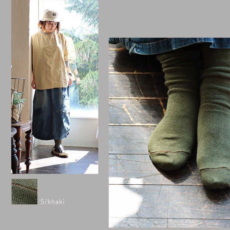 SMALL STONE SOCKS スモールストーンソックス 靴下 ソックス レディース 日本製 ミドル丈柔らか 綿 麻 22cm-25cm リネンカラーソックス パティ (メール便12) | PATY | 16