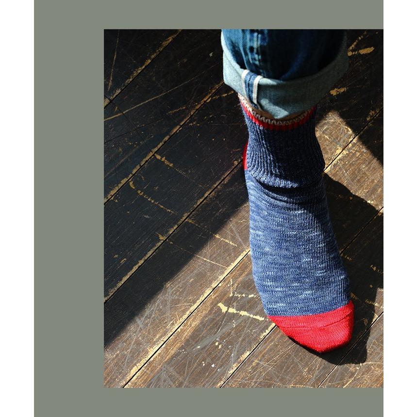 SMALL STONE SOCKS スモールストーンソックス 靴下 リブ編み ソックス 配色切り替え ムラ感 スラブ メンズ レディース パティ (メール便12) | PATY | 06
