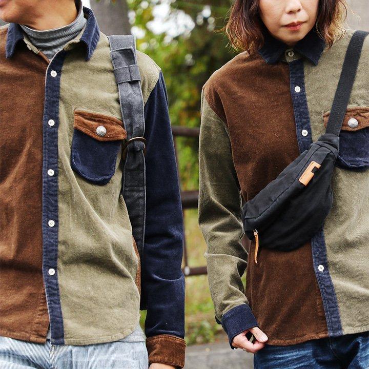 シャツ 長袖 ストレッチ コーデュロイ クレイジーパターン レディース メンズ 暖かい 伸びる 配色切替 星 刺繍 KRIFF MAYER × PATY | PATY | 02