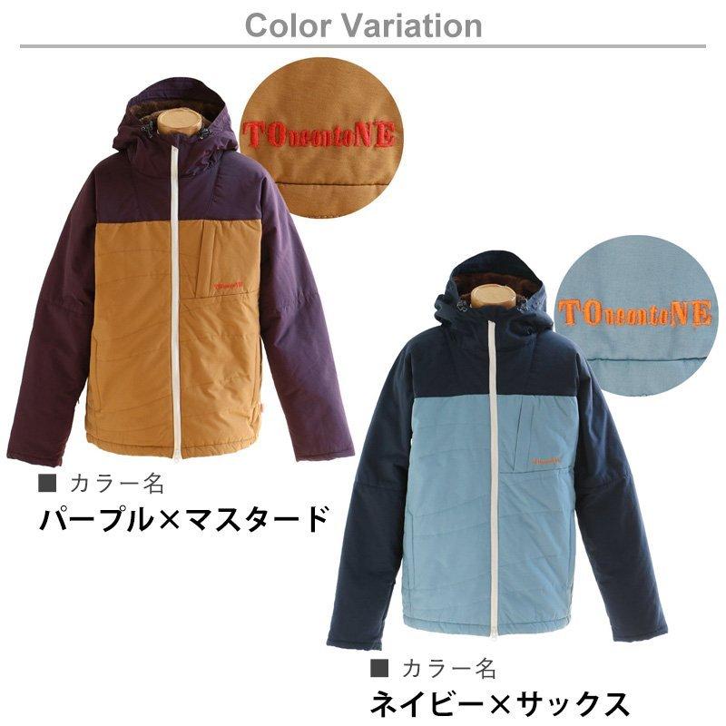 TOneontoNE マウンテンパーカー クレイジー 『裏ボア 中綿』 袖リブ 撥水 防風 軽量 波型 キルティング ロクヨンクロス | PATY | 17