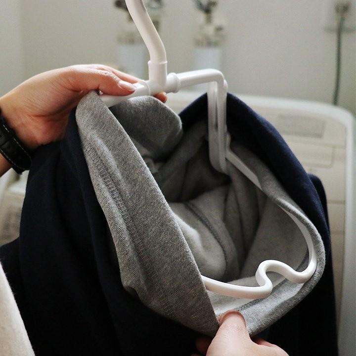 折りたたみ式ハイネック パーカーハンガー ハンガー 折り畳み パーカー用 タートルネック用 レディース メンズ パティ (メール便50) | PATY | 06