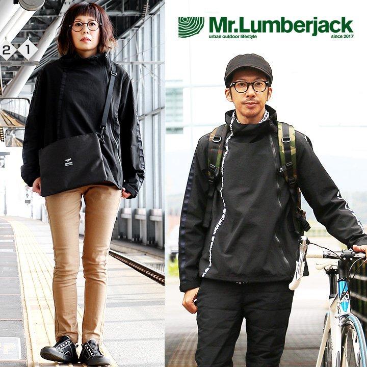 PATY マウンテンパーカー ハイネック 斜め ダブルジップ 配色 ロゴ