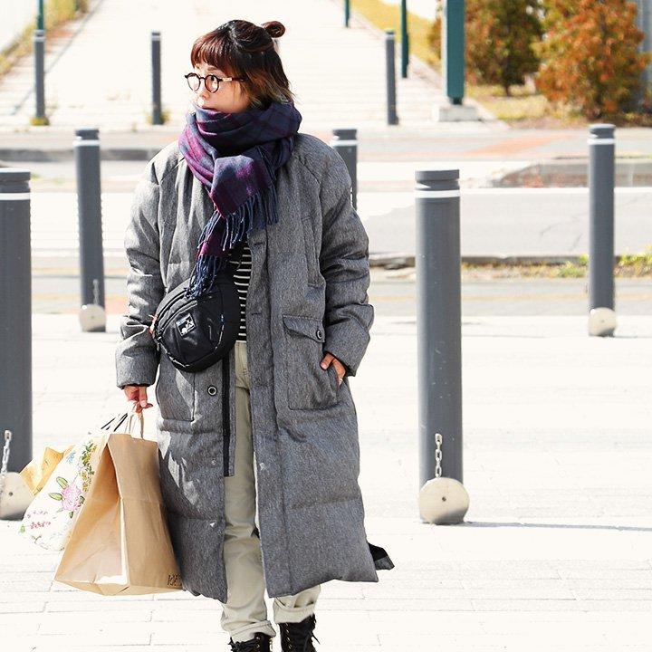 ALISTAIR ダウンジャケット ロング リアルダウン ベンチコート MA-1型