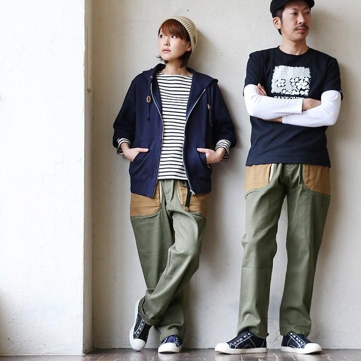 grn パンツ ワークパンツ ガーデンパンツ クライミング風 クレイジー