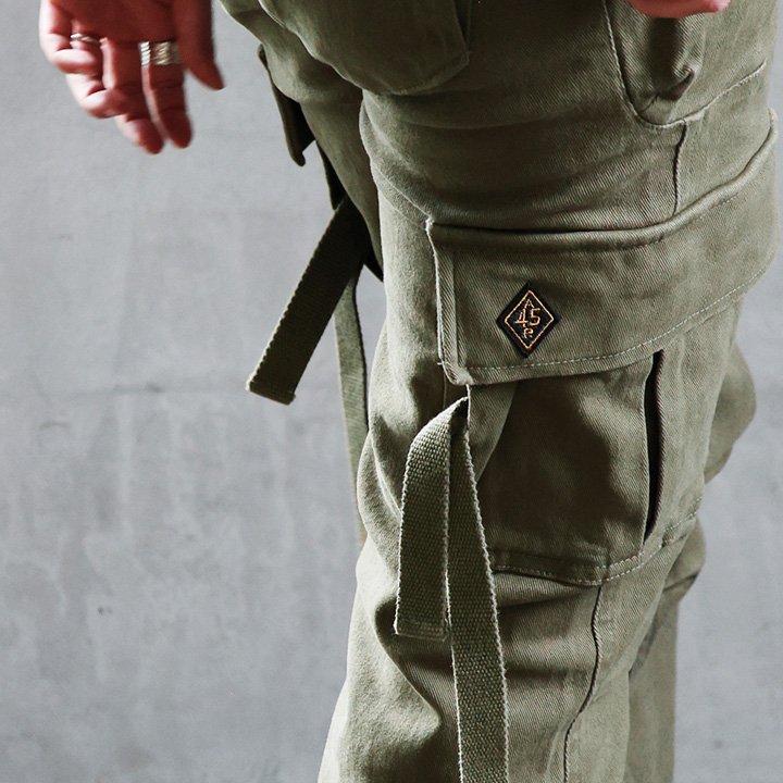 カーゴ パンツ レディース カッコイイ 脚長 スリムフィット ストレート ストレッチ フレアシルエット 変形 M-51 パティ OAR’S オールズ | PATY | 14