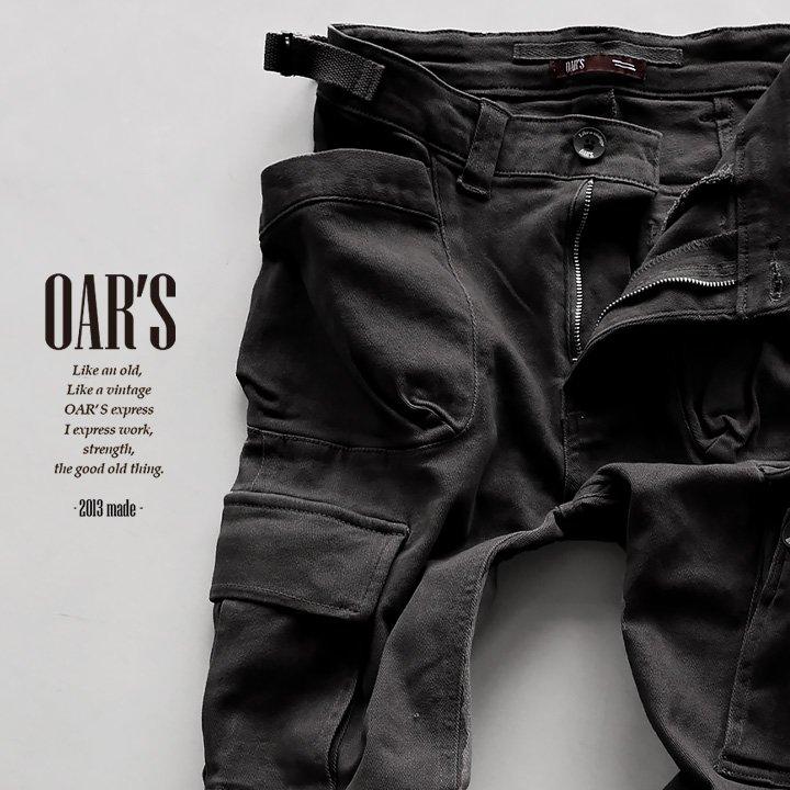 カーゴ パンツ レディース カッコイイ 脚長 スリムフィット ストレート ストレッチ フレアシルエット 変形 M-51 パティ OAR’S オールズ | PATY | 06