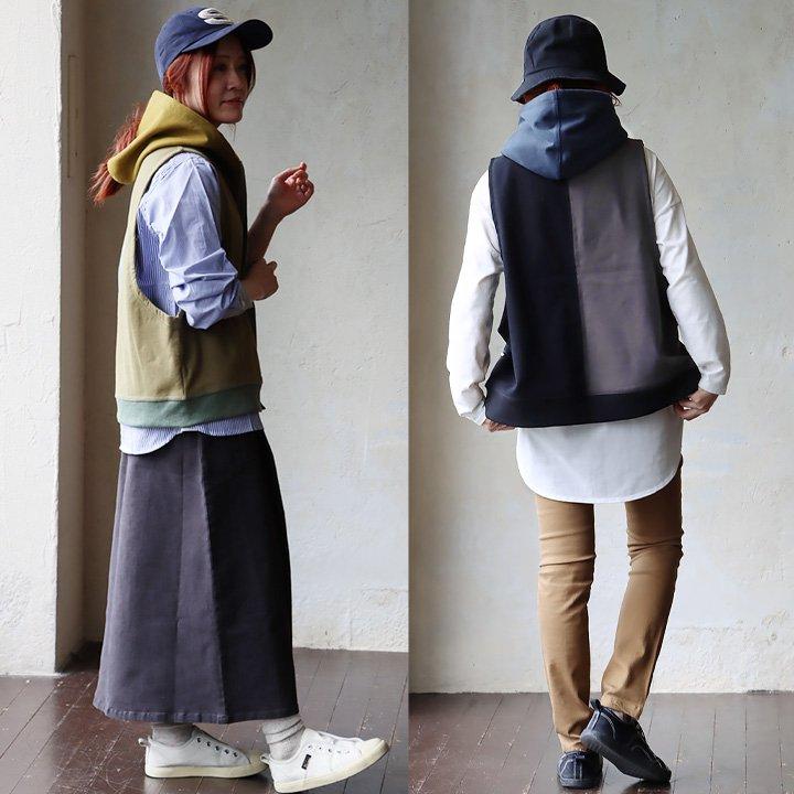 着痩せ ベスト 暖かい 裏ボア レディース ロング丈 前開き すっきり 着痩せ パーカー 裏地 ボア フリース アウター パティ GENTIL ジャンティ | PATY | 17