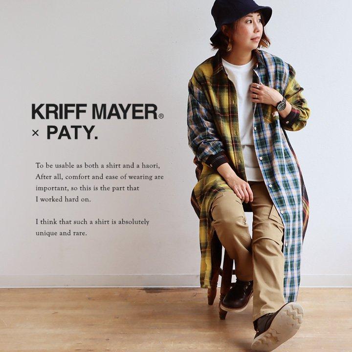 KRIFF MAYER PATY KRIFF MAYER クリフメイヤー ワンピース レディース シャツ 長袖 ロング シャツワンピ フランネル ネルシャツ クリフメイヤー パティー | PATY | 15