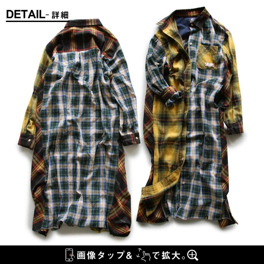 KRIFF MAYER PATY KRIFF MAYER クリフメイヤー ワンピース レディース シャツ 長袖 ロング シャツワンピ フランネル ネルシャツ クリフメイヤー パティー | PATY | 19