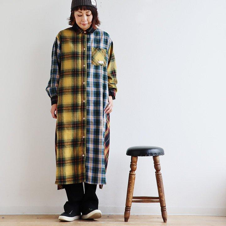 KRIFF MAYER PATY KRIFF MAYER クリフメイヤー ワンピース レディース シャツ 長袖 ロング シャツワンピ フランネル ネルシャツ クリフメイヤー パティー | PATY | 05