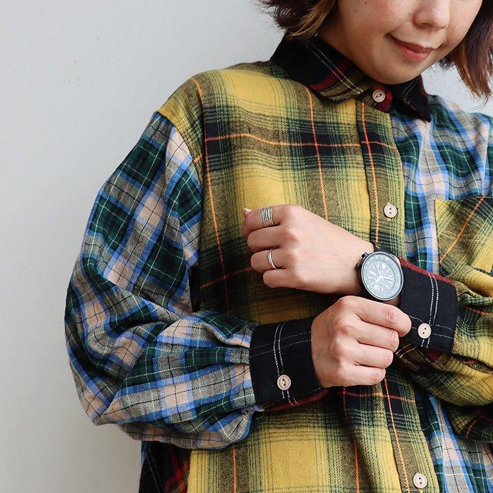 KRIFF MAYER PATY KRIFF MAYER クリフメイヤー ワンピース レディース シャツ 長袖 ロング シャツワンピ フランネル ネルシャツ クリフメイヤー パティー | PATY | 06