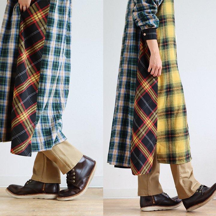 KRIFF MAYER PATY KRIFF MAYER クリフメイヤー ワンピース レディース シャツ 長袖 ロング シャツワンピ フランネル ネルシャツ クリフメイヤー パティー | PATY | 09