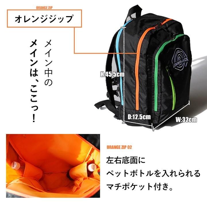 Mr.Lumberjack リュック バッグ 270度展開 U字 カラフルジップ 3層式 600D 15L メンズ レディース｜paty｜12