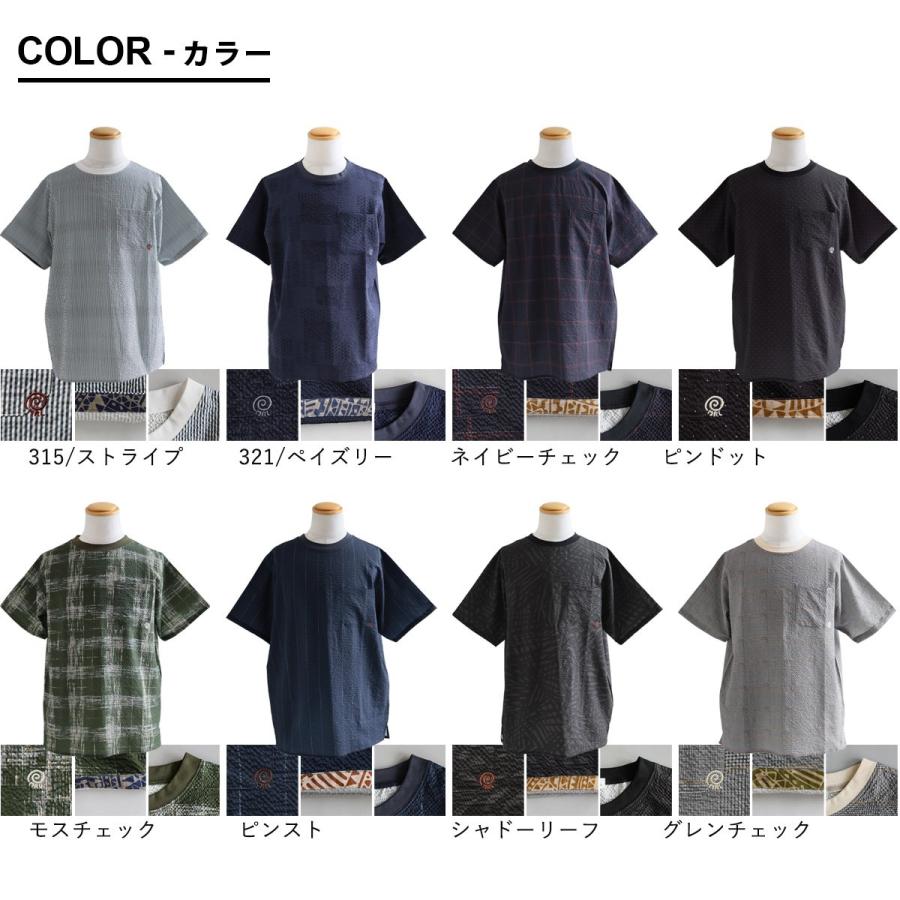 涼しい tシャツ 五分袖 メンズ レディース ストレッチ ドライ uvカット 夏 軽い 薄手 すっきり 着痩せ ポケット パティ Mr.Lumberjack (メール便25) | PATY | 17