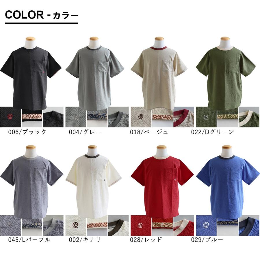 涼しい tシャツ 五分袖 メンズ レディース ストレッチ ドライ uvカット 夏 軽い 薄手 すっきり 着痩せ ポケット パティ Mr.Lumberjack (メール便25) | PATY | 18