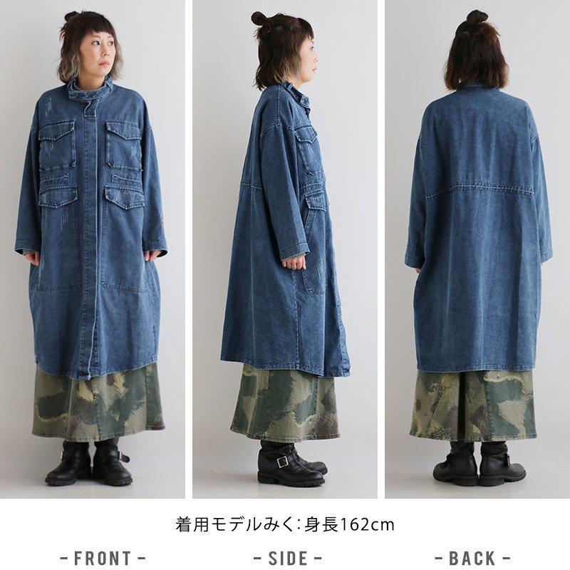 PATY BLUETO モッズコート コート ジャケット デニム ストラップ付