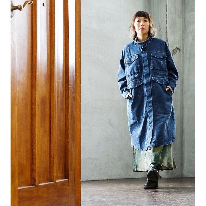 PATY BLUETO モッズコート コート ジャケット デニム ストラップ付