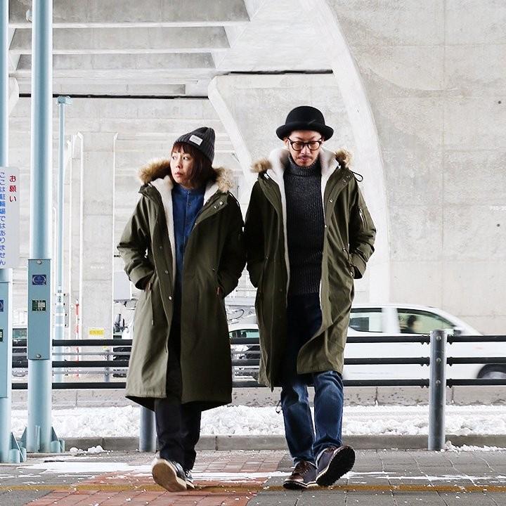 ALISTAIR コート モッズコート ミリタリー ロング 裏ボア 3WAY 